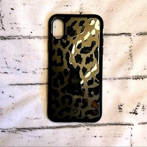 iPhone X Midnight Leopard Loopy Case